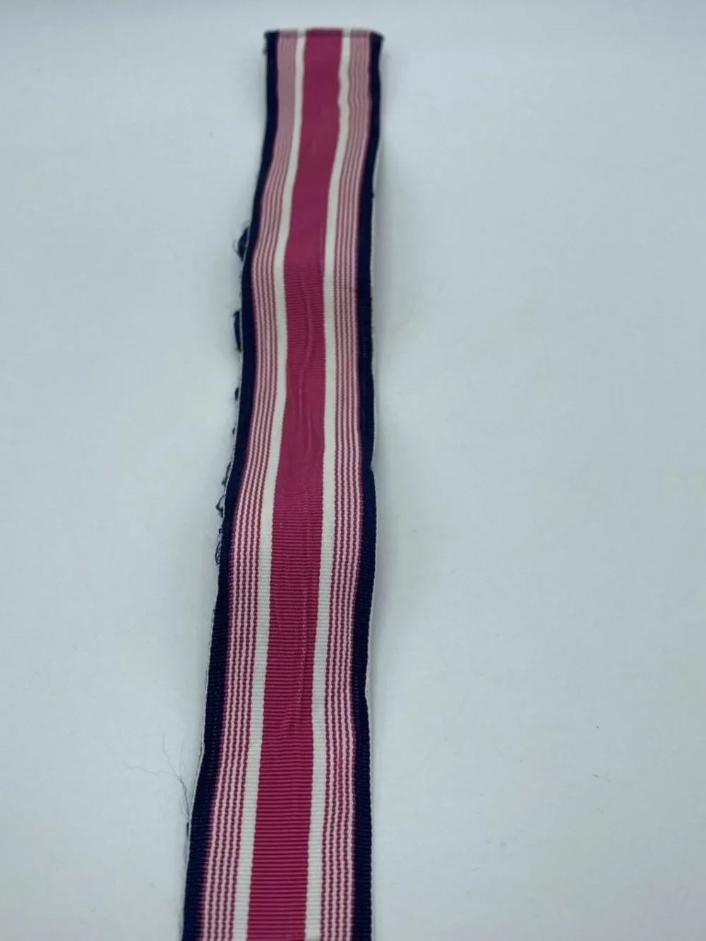 J Crew Pink Blue White Stripe D-Ring Belt Women's Size L End to End 43" - Picture 14 of 14